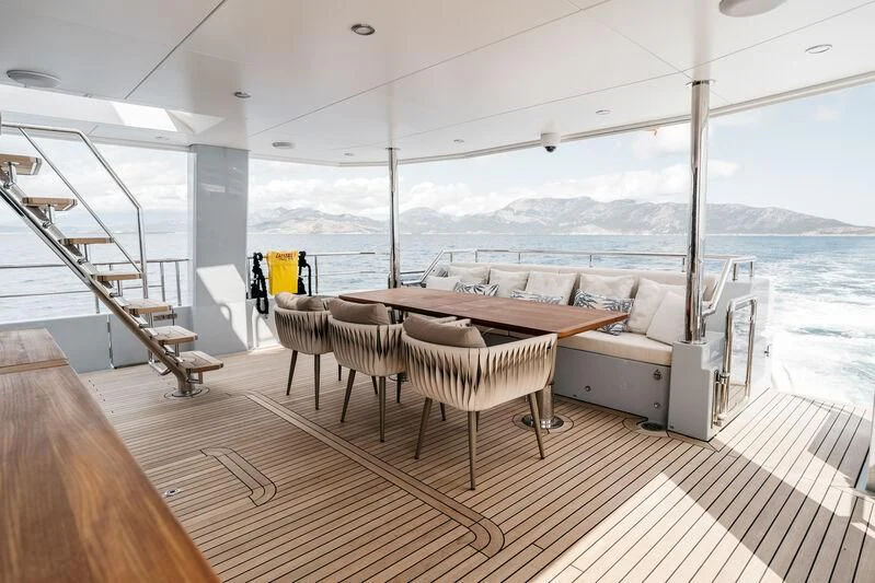 a boat on the water aboard LEMANJA Yacht for Sale