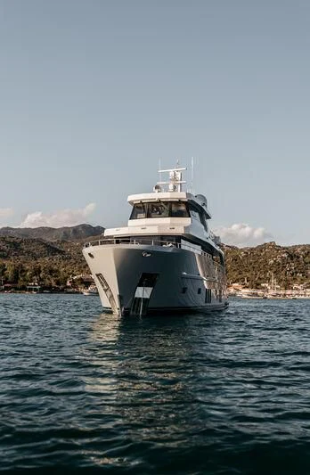 a boat in the water aboard LEMANJA Yacht for Sale