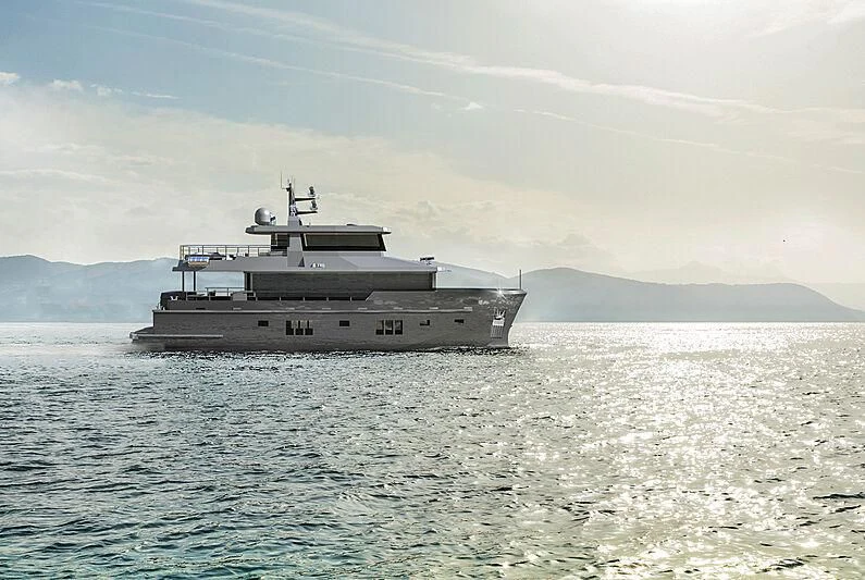 a ship in the water aboard LEMANJA Yacht for Sale