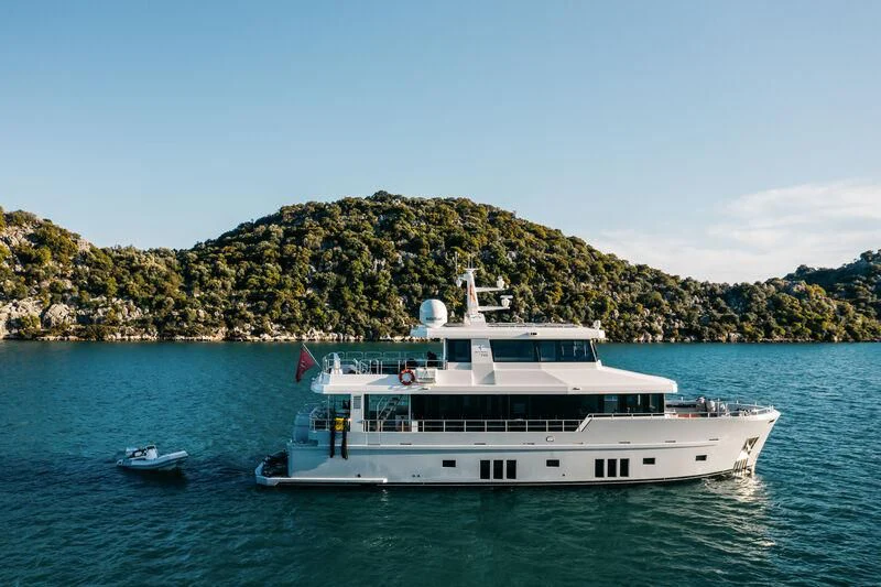 a boat on the water aboard LEMANJA Yacht for Sale
