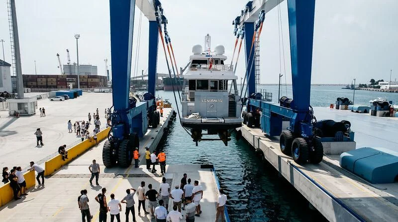 a group of people on a boat aboard LEMANJA Yacht for Sale