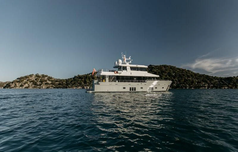 a boat on the water aboard LEMANJA Yacht for Sale