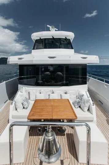a boat on a deck aboard LEMANJA Yacht for Sale
