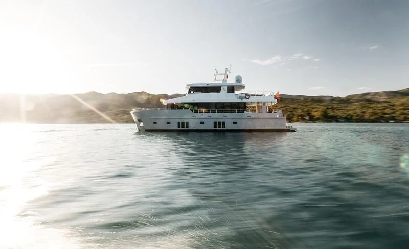 a boat on the water aboard LEMANJA Yacht for Sale