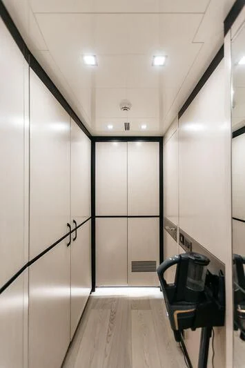 a chair in a room aboard LEMANJA Yacht for Sale