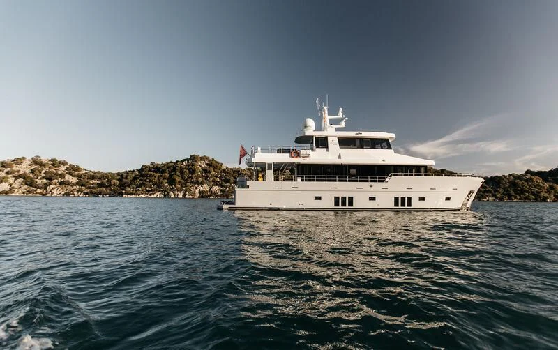 a boat on the water aboard LEMANJA Yacht for Sale