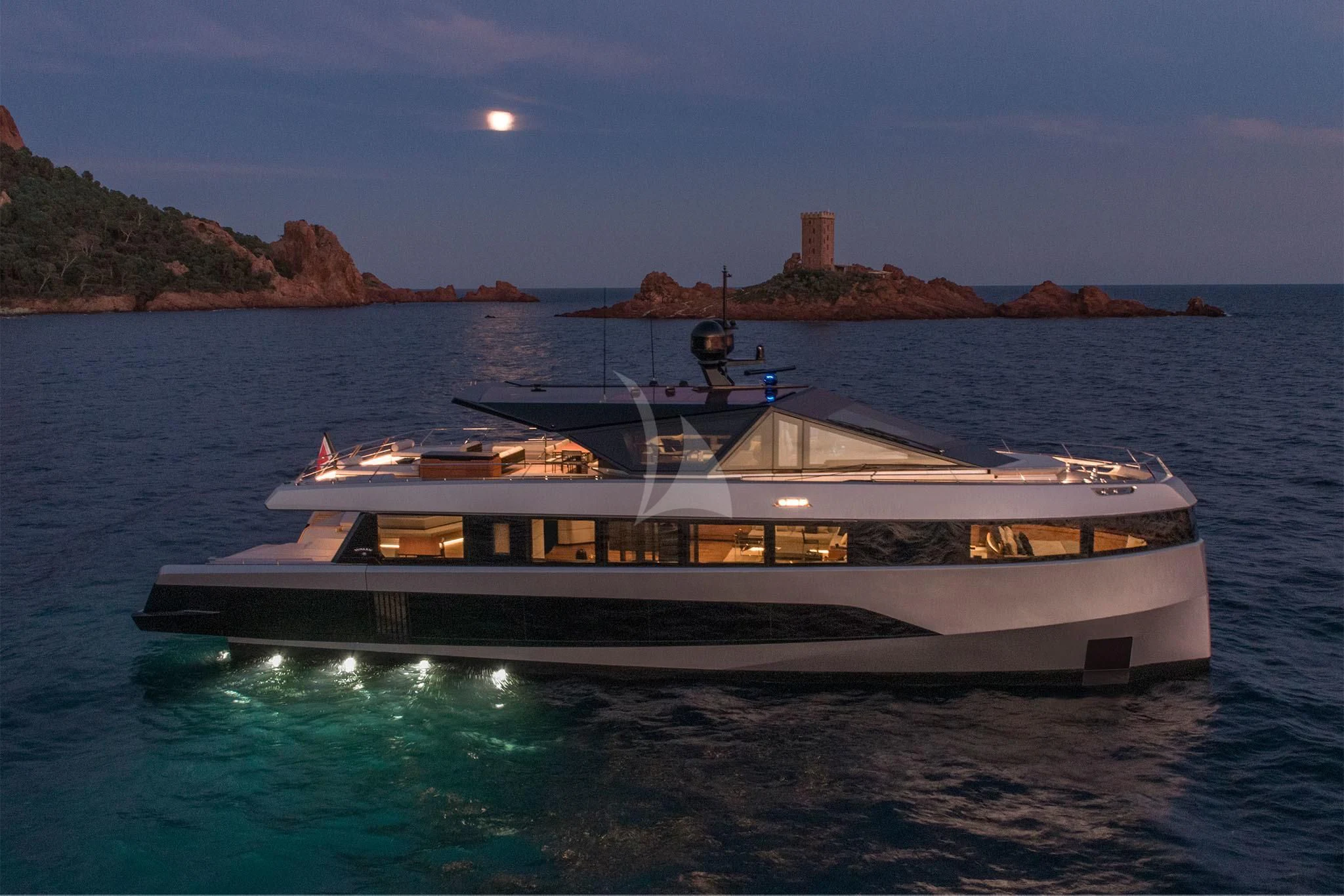 a boat in the water aboard WHY 200 Yacht for Sale