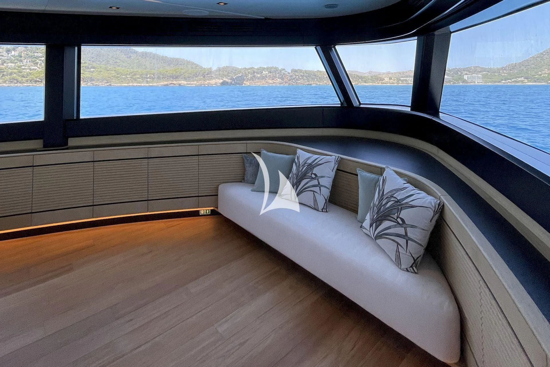 a bed on a boat aboard WHY 200 Yacht for Sale
