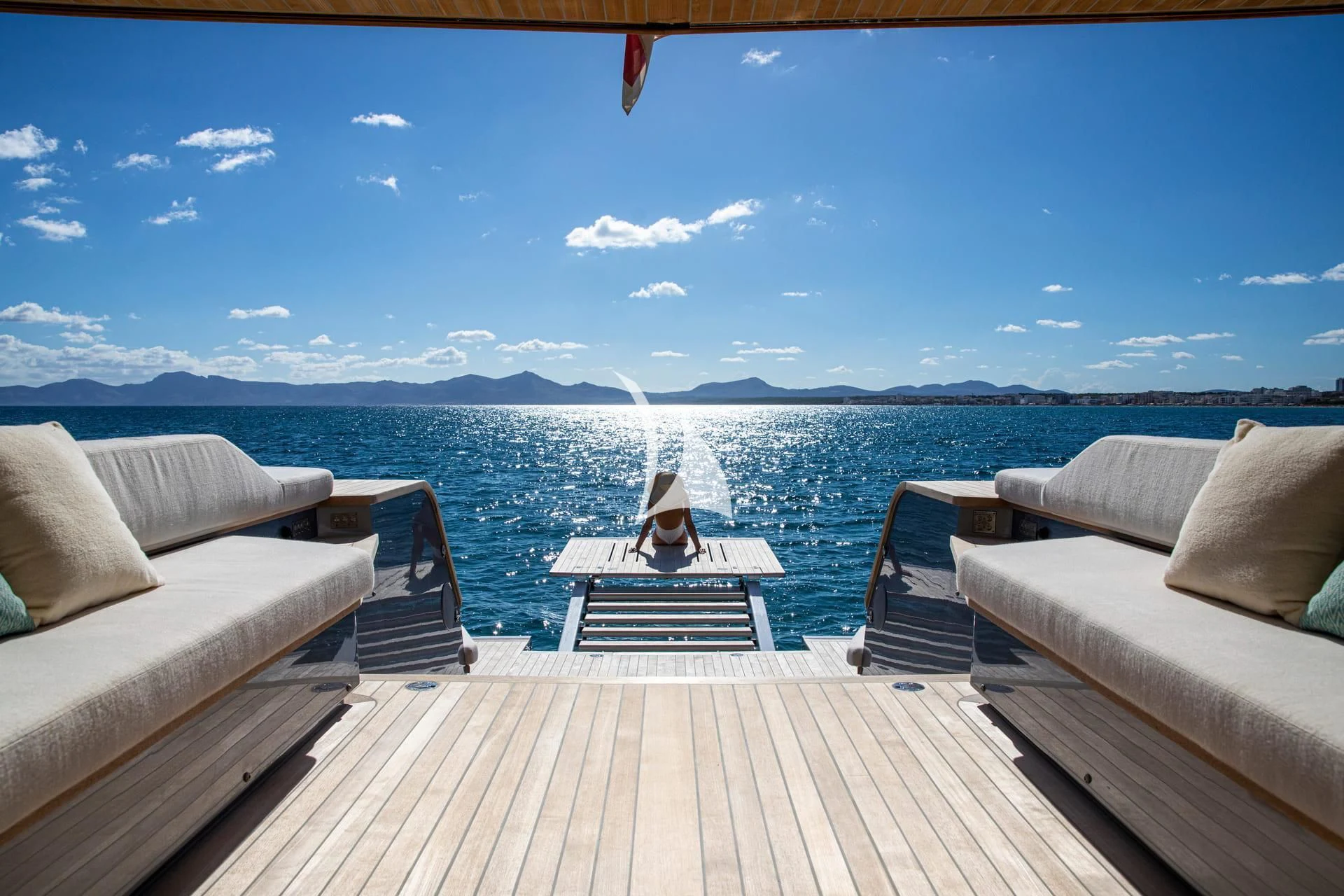 a deck overlooking a body of water aboard WHY 200 Yacht for Sale