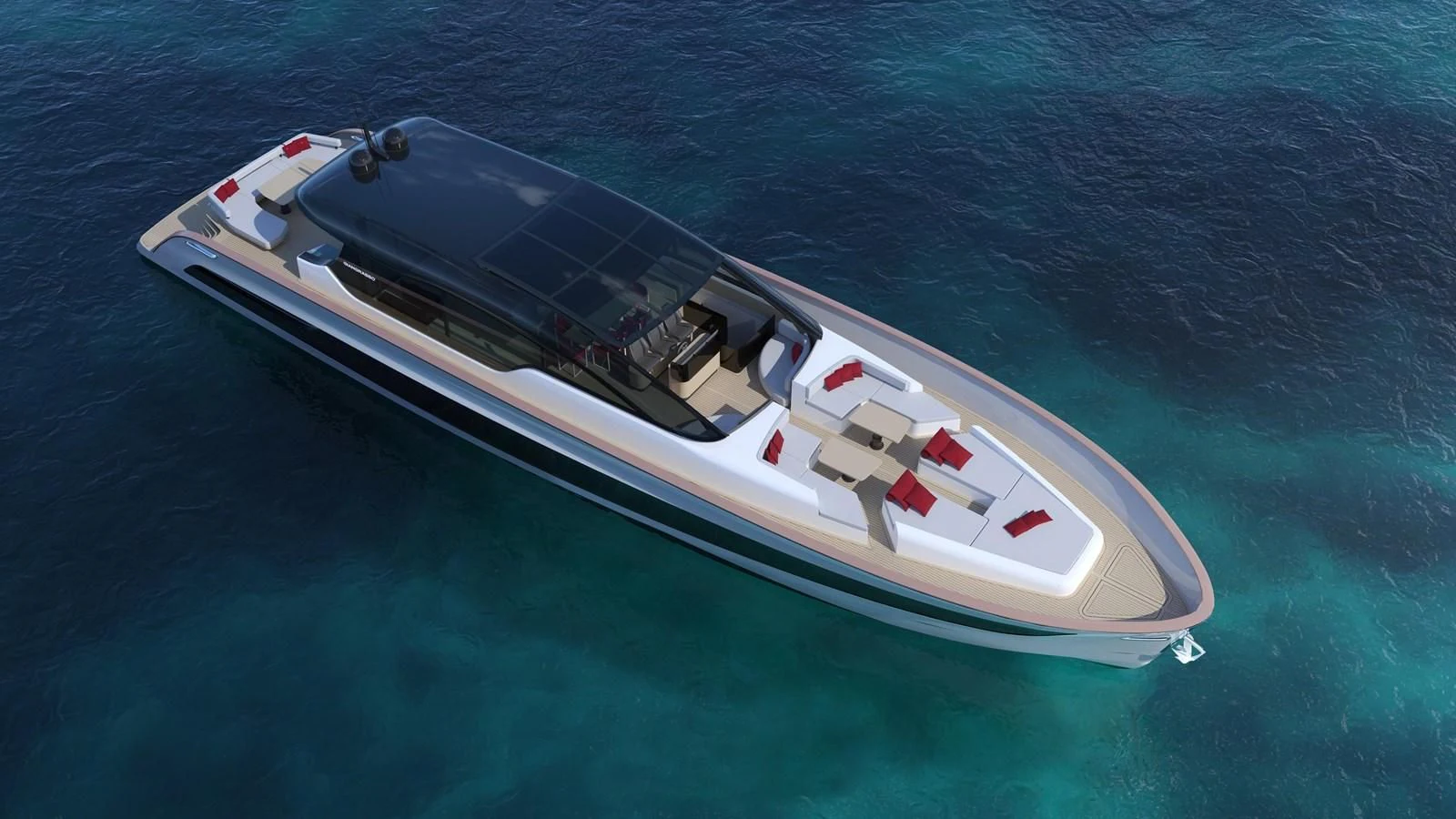 a boat in the water aboard G96 SPORT Yacht for Sale