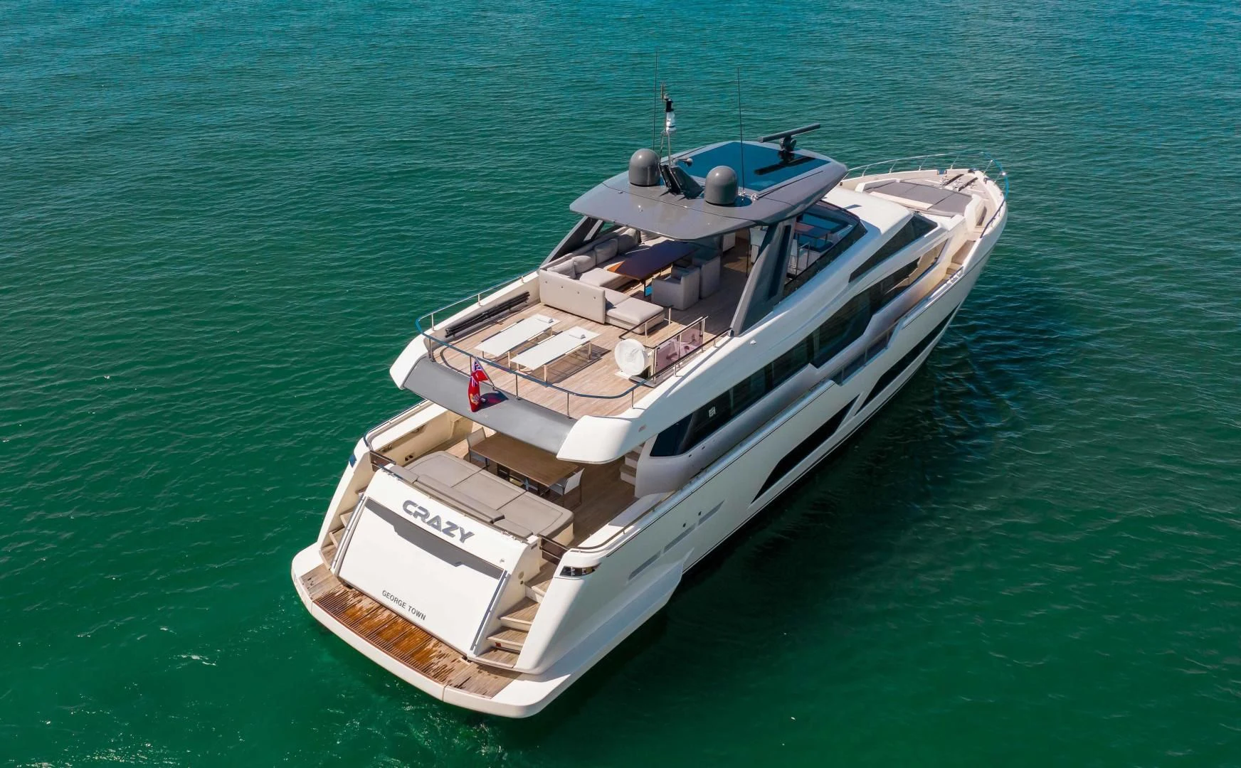 a boat in the water aboard CRAZY Yacht for Sale