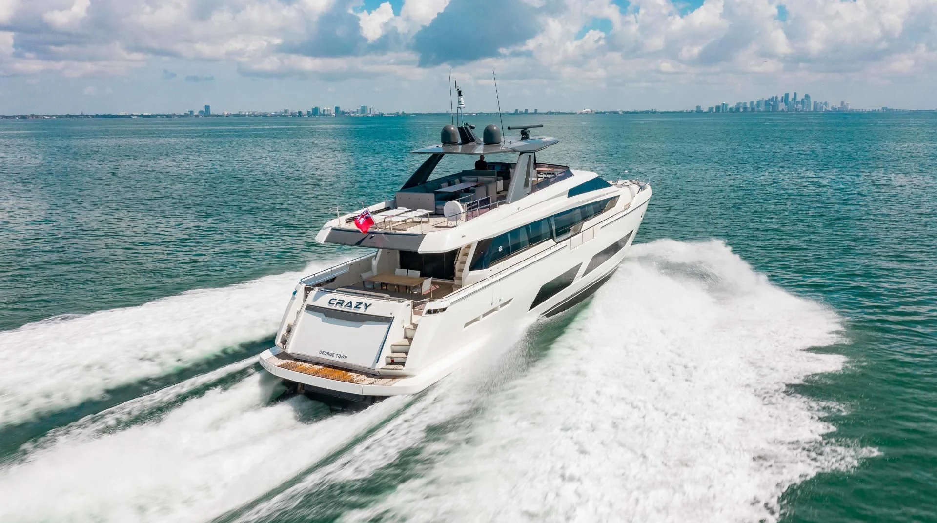 a boat on the water aboard CRAZY Yacht for Sale
