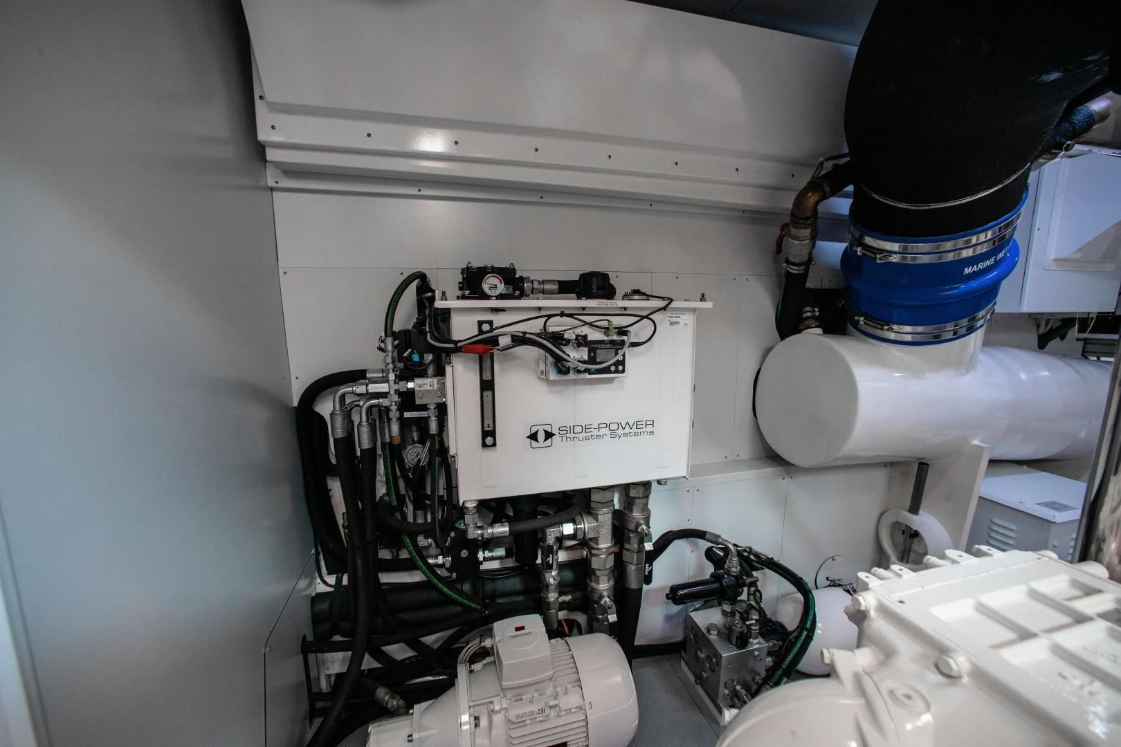 a close-up of a machine aboard CRAZY Yacht for Sale