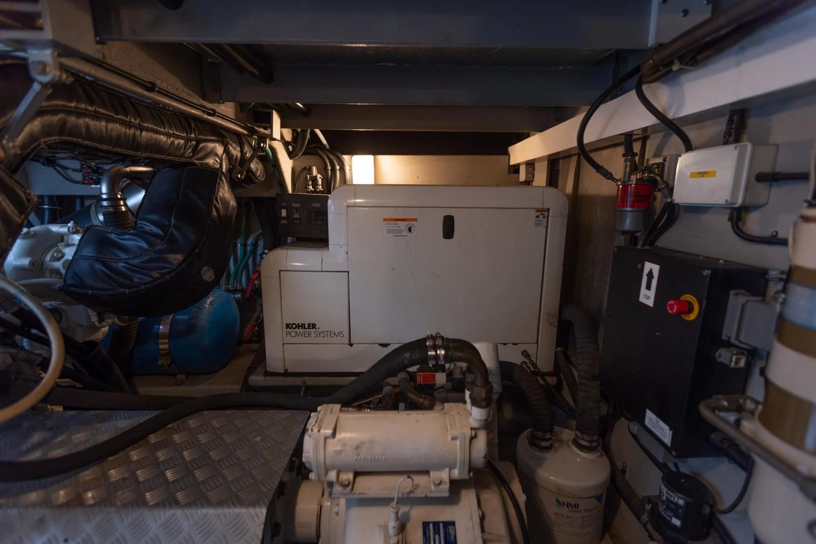 a vehicle with a large white box on the back aboard DREAM BIG Yacht for Sale