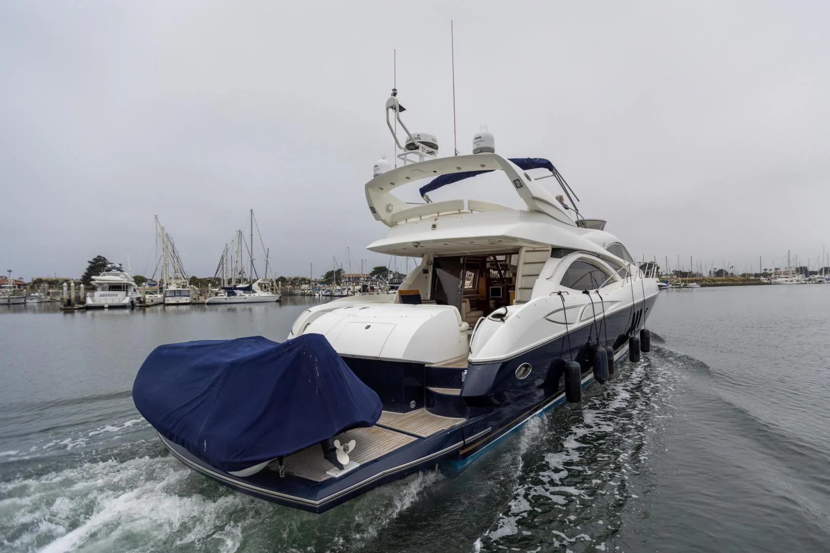 a boat in the water aboard DREAM BIG Yacht for Sale