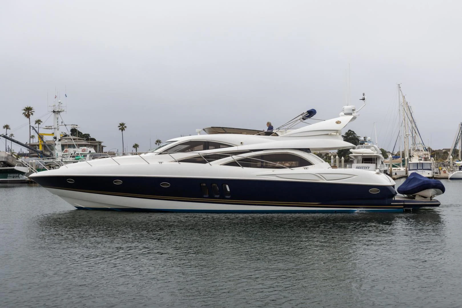 a boat in the water aboard DREAM BIG Yacht for Sale