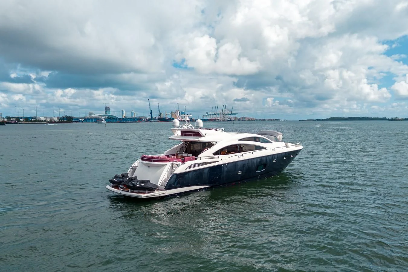 a boat in the water aboard SUNSEEKER 84 Yacht for Sale