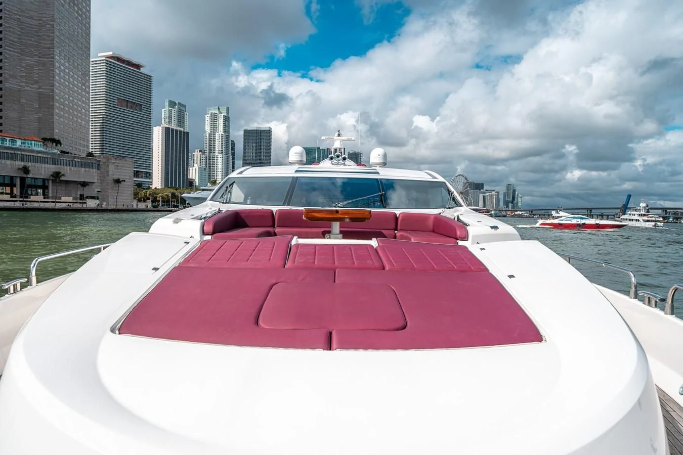 a boat on a body of water aboard SUNSEEKER 84 Yacht for Sale