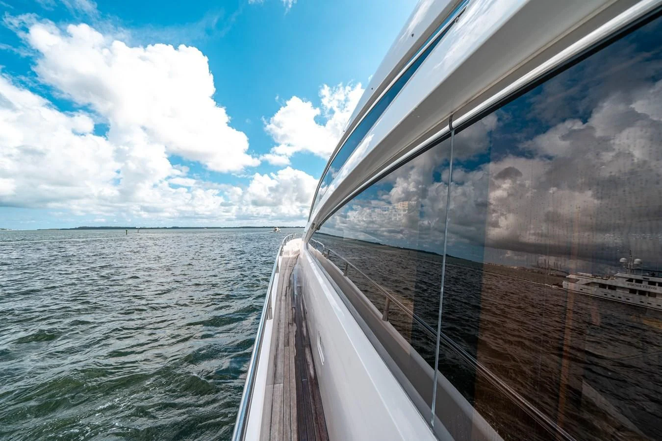 a boat on the water aboard SUNSEEKER 84 Yacht for Sale