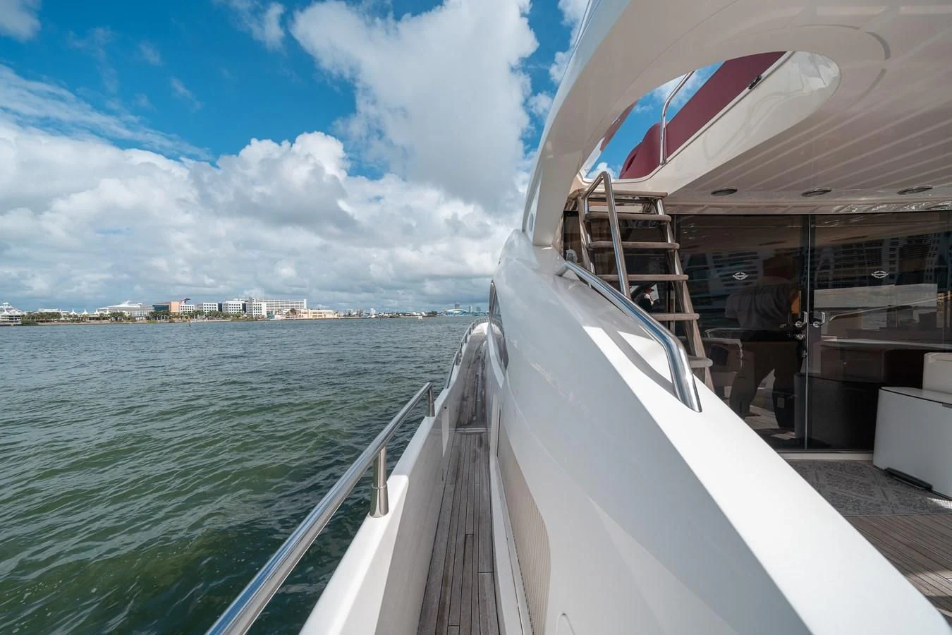 a boat on the water aboard SUNSEEKER 84 Yacht for Sale