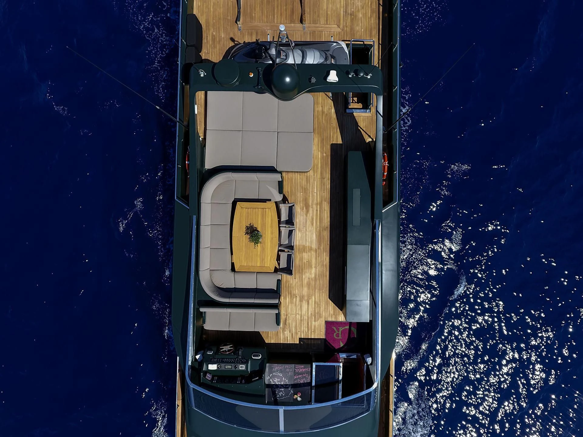 a boat in a body of water aboard CAN'T REMEMBER Yacht for Sale