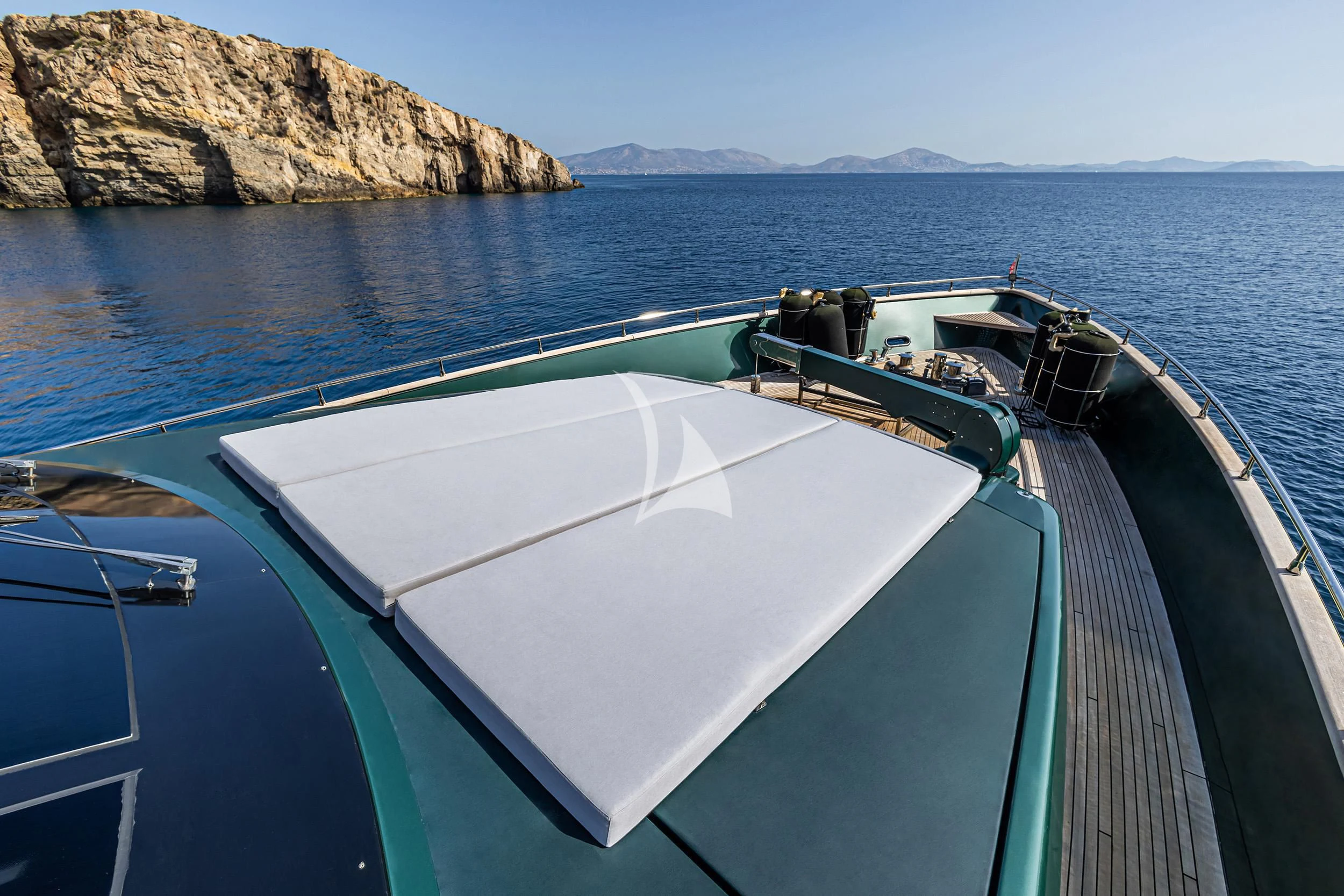 a boat is parked on the side of the water aboard CAN'T REMEMBER Yacht for Sale