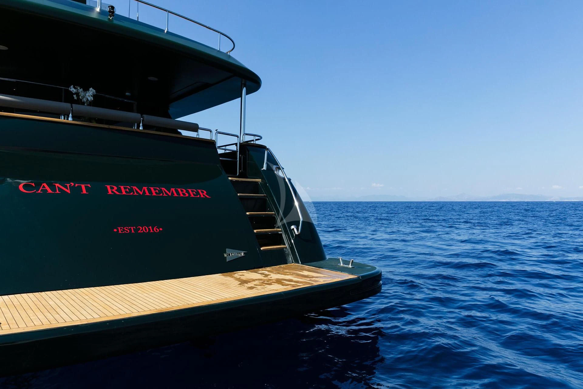 a boat on the water aboard CAN'T REMEMBER Yacht for Sale
