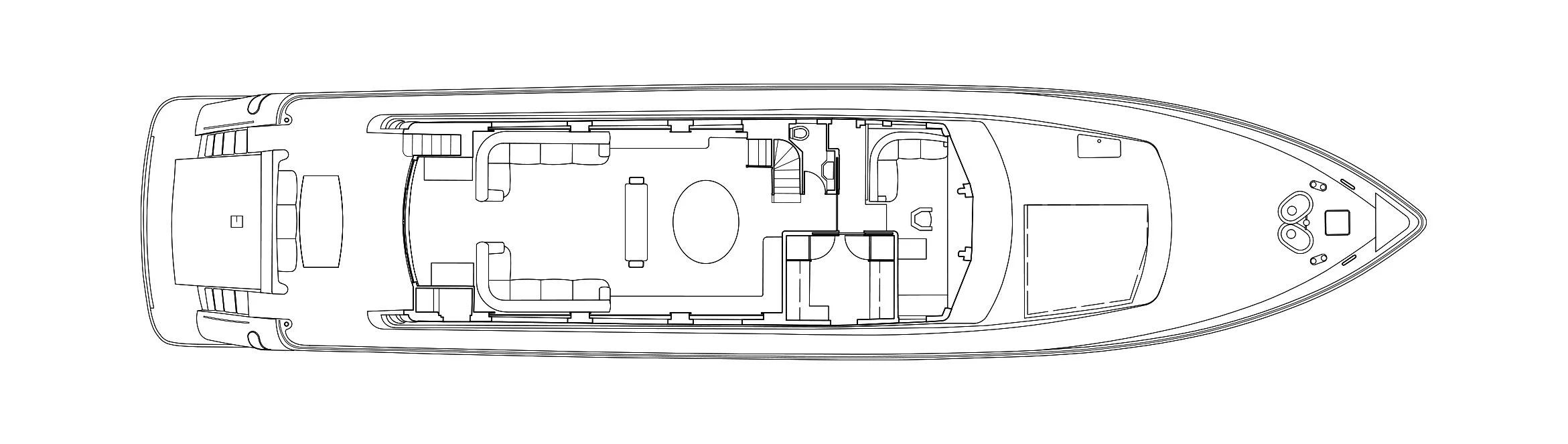 a black and white photo of a car aboard CAN'T REMEMBER Yacht for Sale