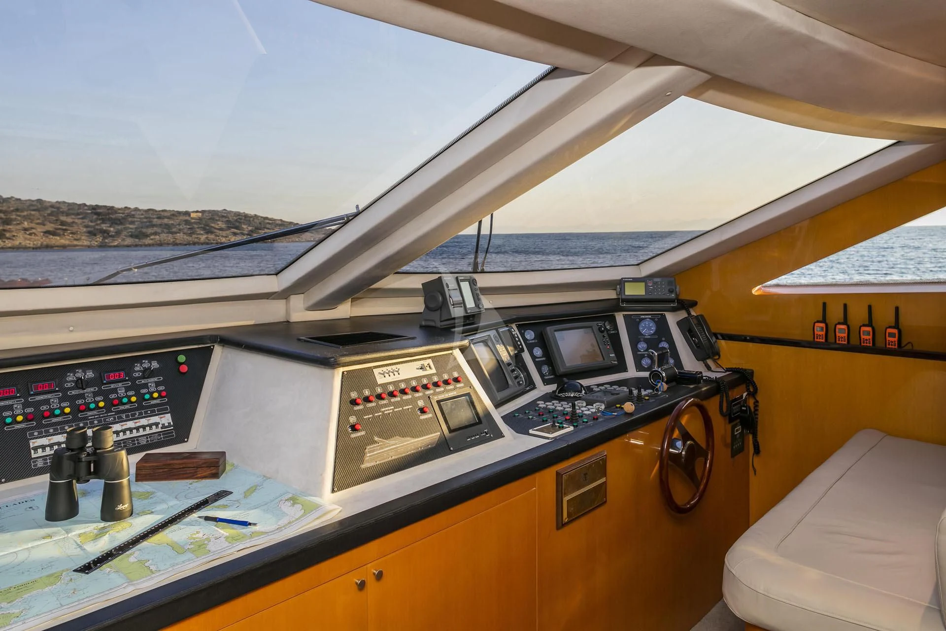 a plane cockpit with a plane aboard CAN'T REMEMBER Yacht for Sale
