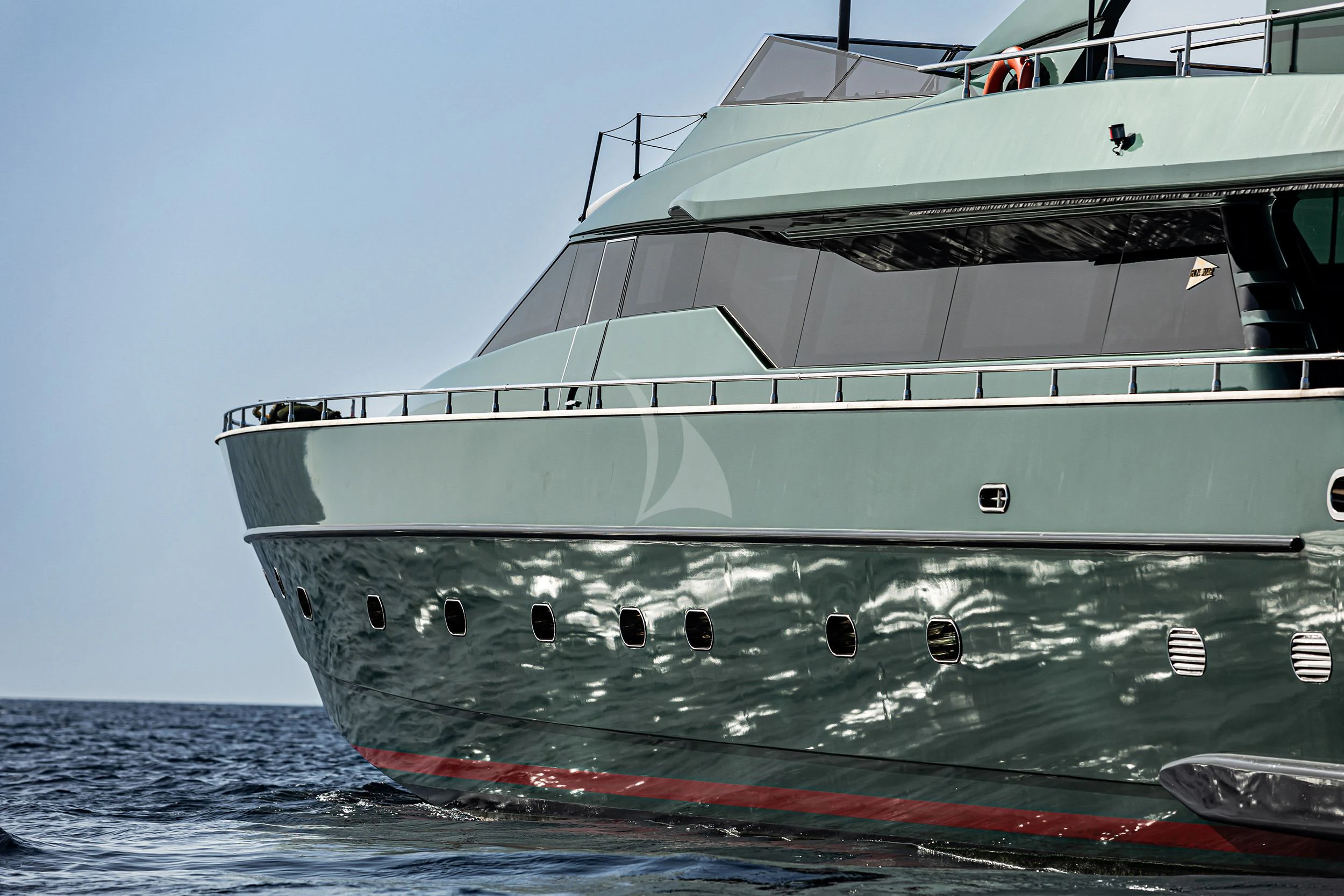 a large white boat in the water aboard CAN'T REMEMBER Yacht for Sale