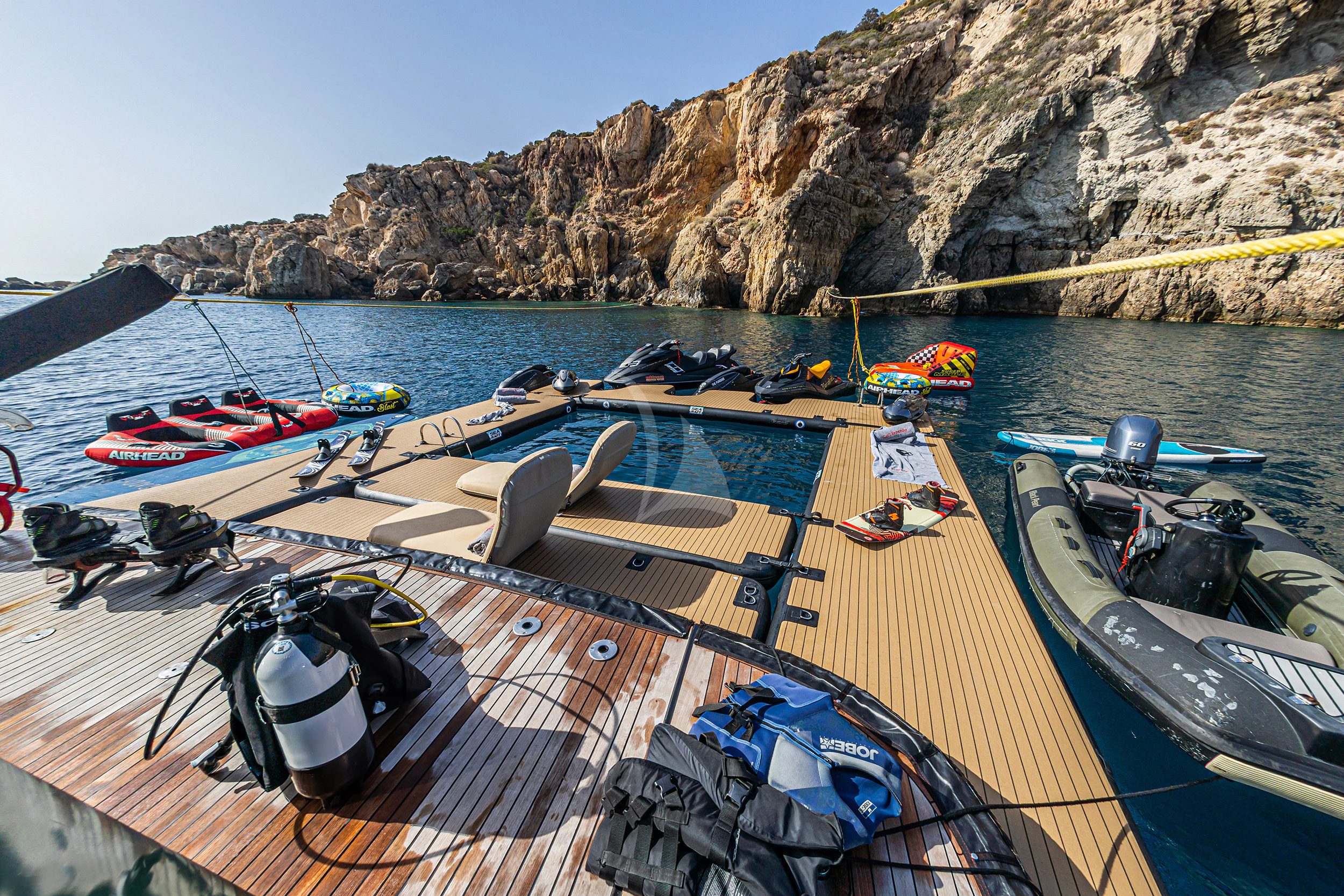 boats docked at a dock aboard CAN'T REMEMBER Yacht for Sale