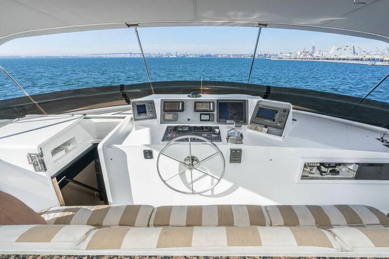the front of a boat aboard PANACHE Yacht for Sale
