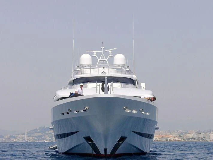 a boat in the water aboard HARBOUR MOON Yacht for Sale