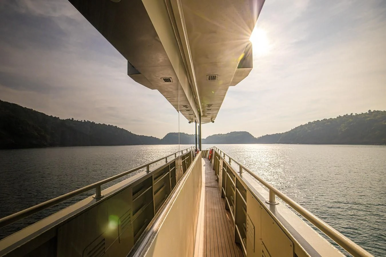 a boat on the water aboard VANORA Yacht for Sale