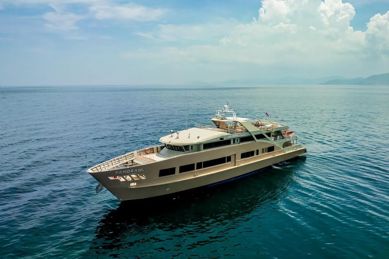 a boat in the water aboard VANORA Yacht for Sale