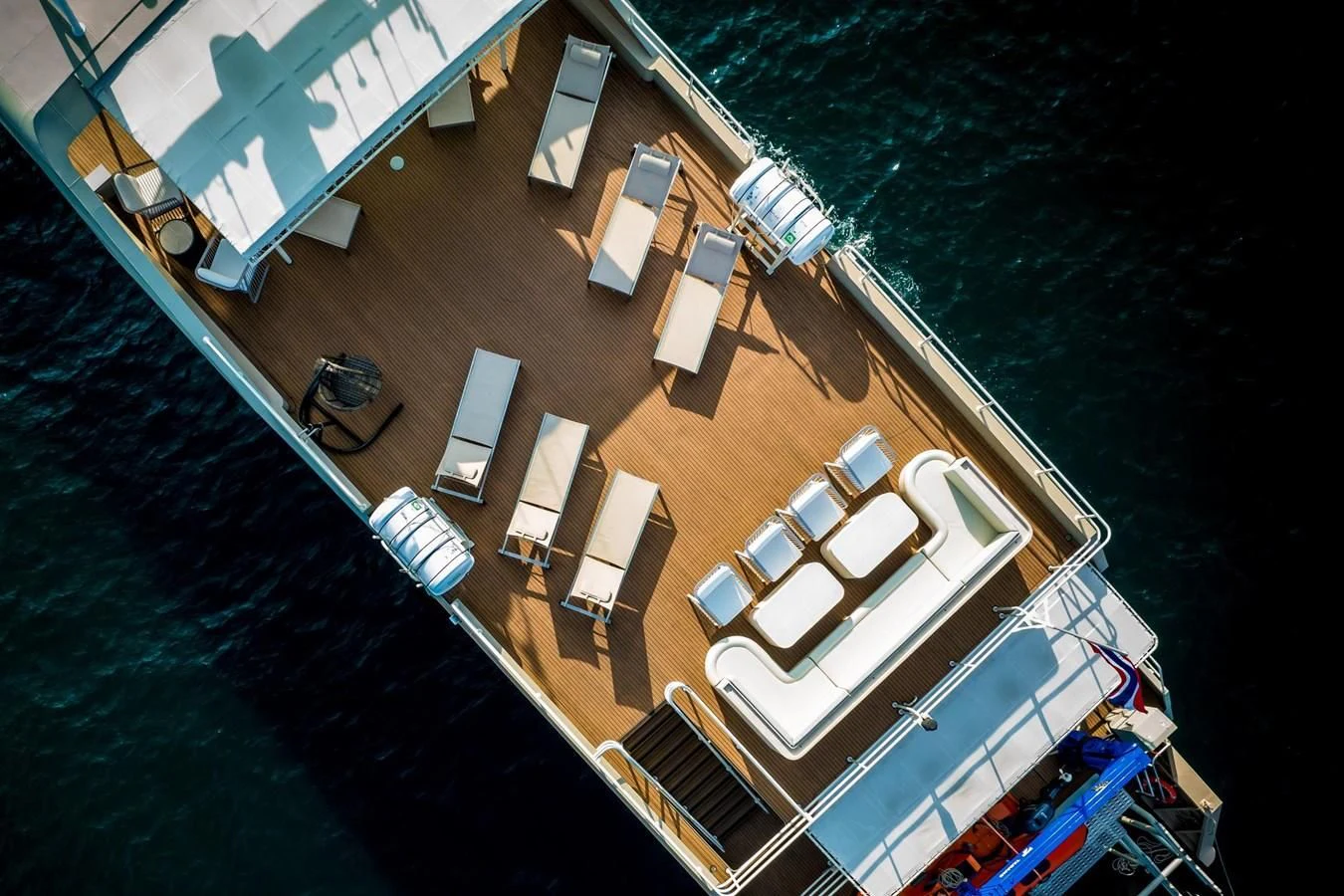 a boat on the water aboard VANORA Yacht for Sale