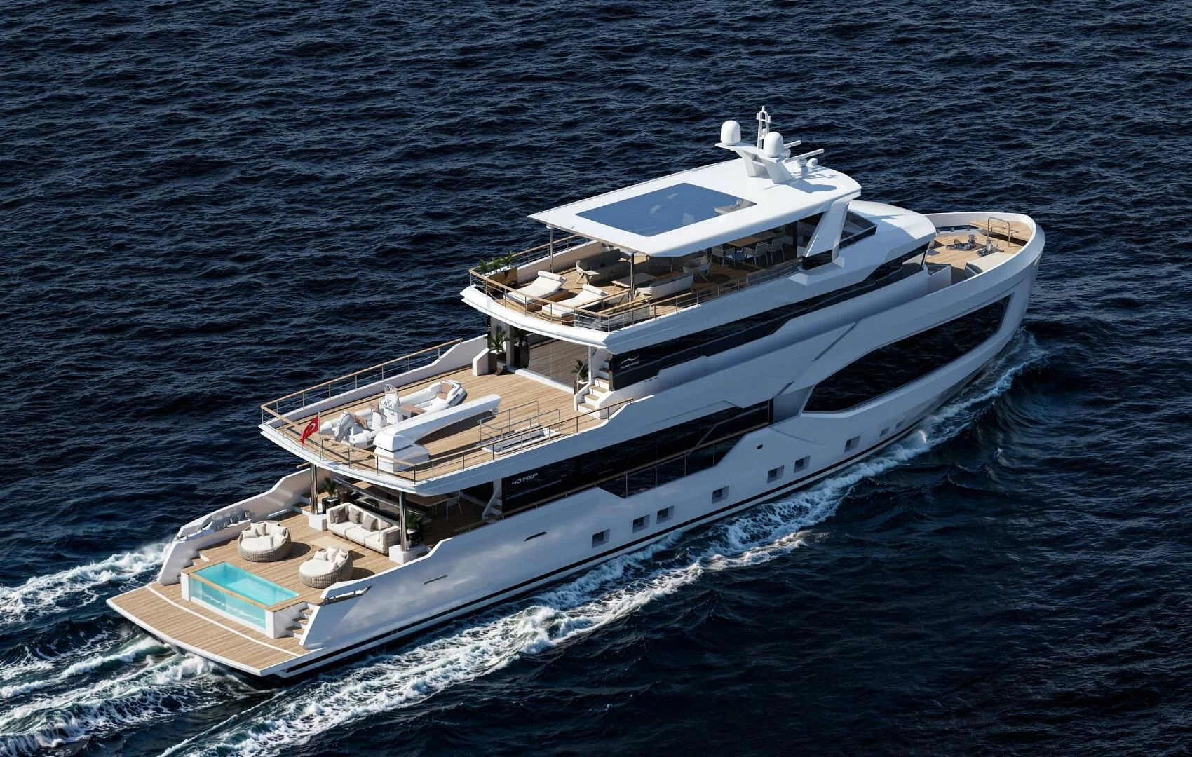 a ship on the water aboard NUMARINE 40MXP/17 Yacht for Sale