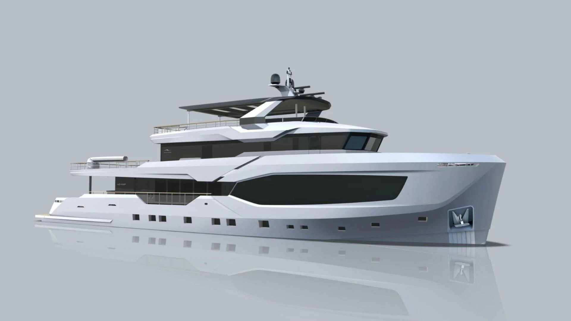 a white yacht with a white background aboard NUMARINE 40MXP/17 Yacht for Sale