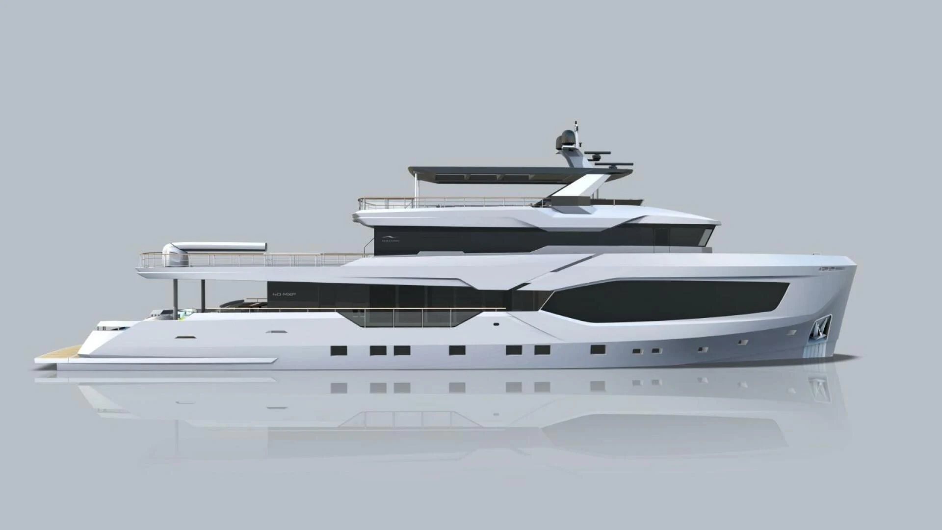 a white yacht in the water aboard NUMARINE 40MXP/17 Yacht for Sale