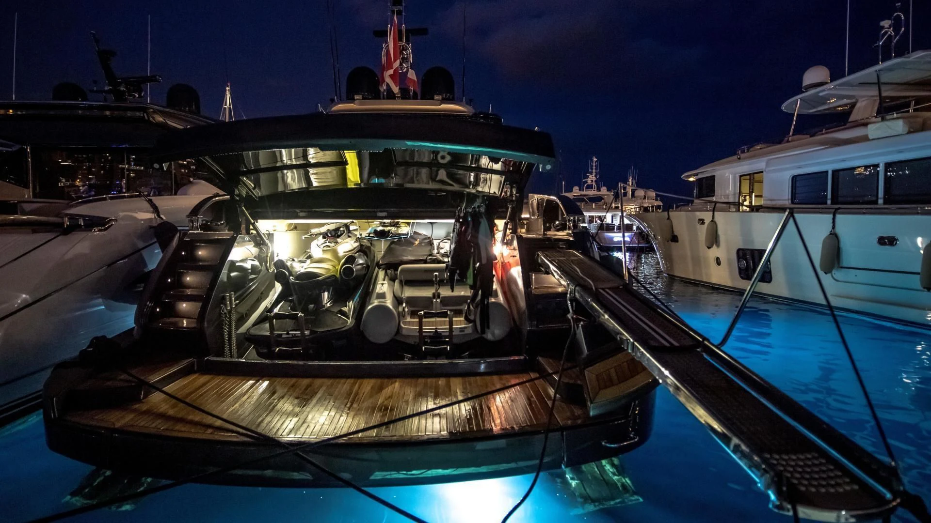 a boat in the water aboard WILDONE Yacht for Sale
