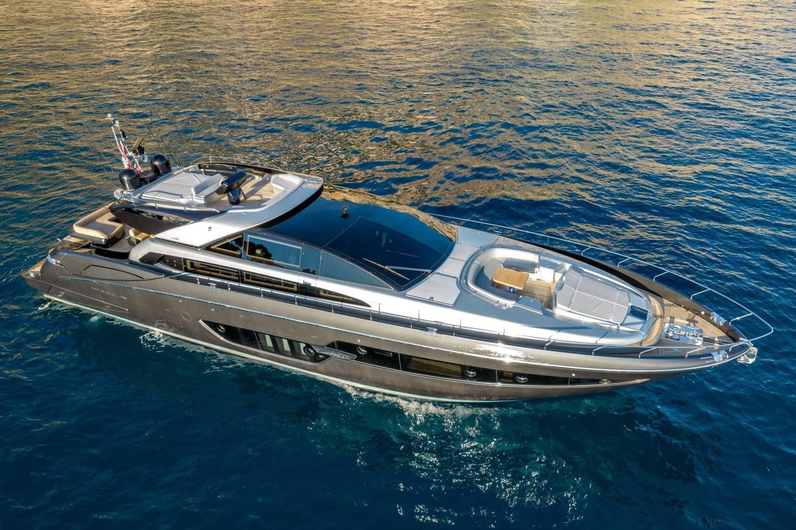 a boat on the water aboard WILDONE Yacht for Sale
