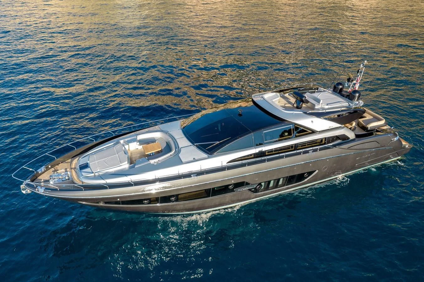 a boat on the water aboard WILDONE Yacht for Sale