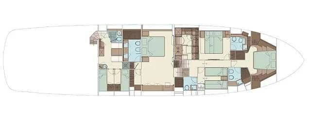 diagram aboard WILDONE Yacht for Sale