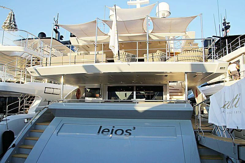 a boat docked at a pier aboard DELIBERATELY LUCKY Yacht for Sale