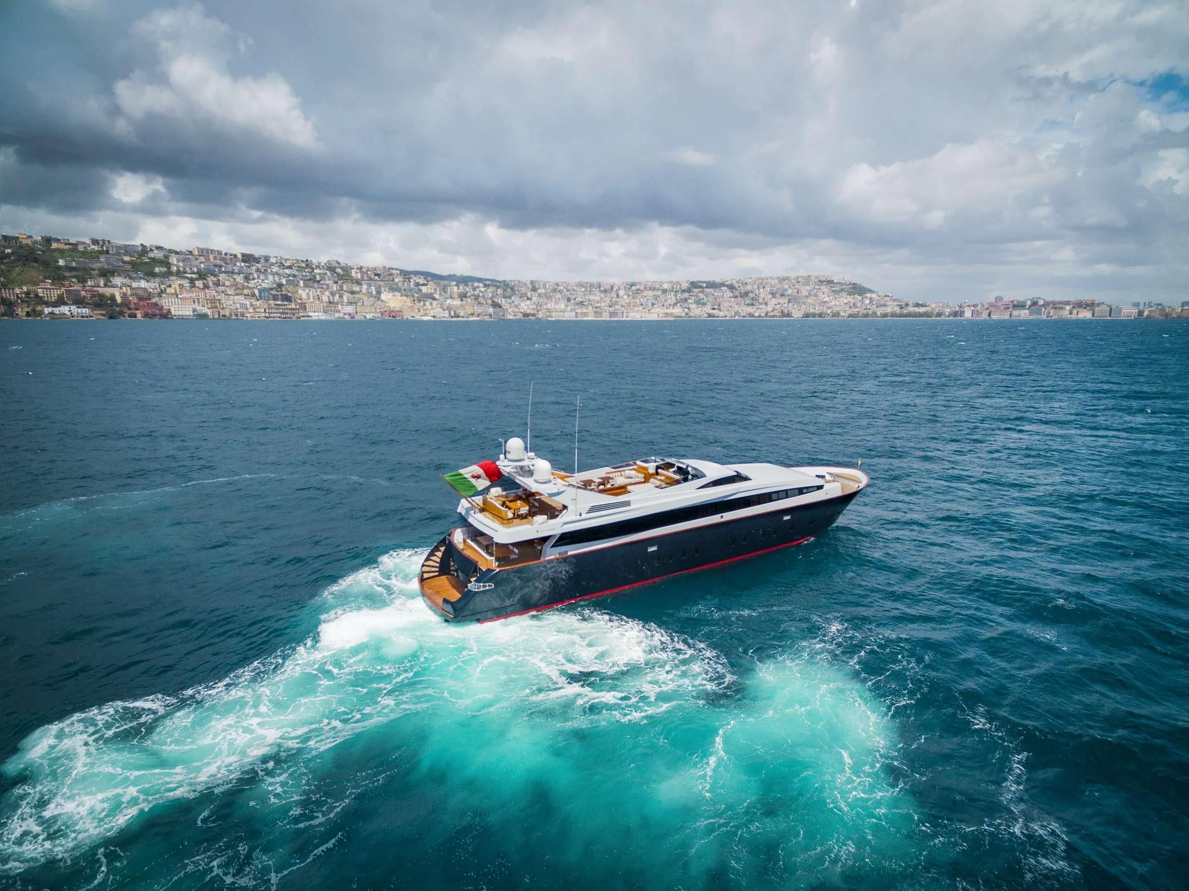 a boat on the water aboard ANGRA TOO Yacht for Sale