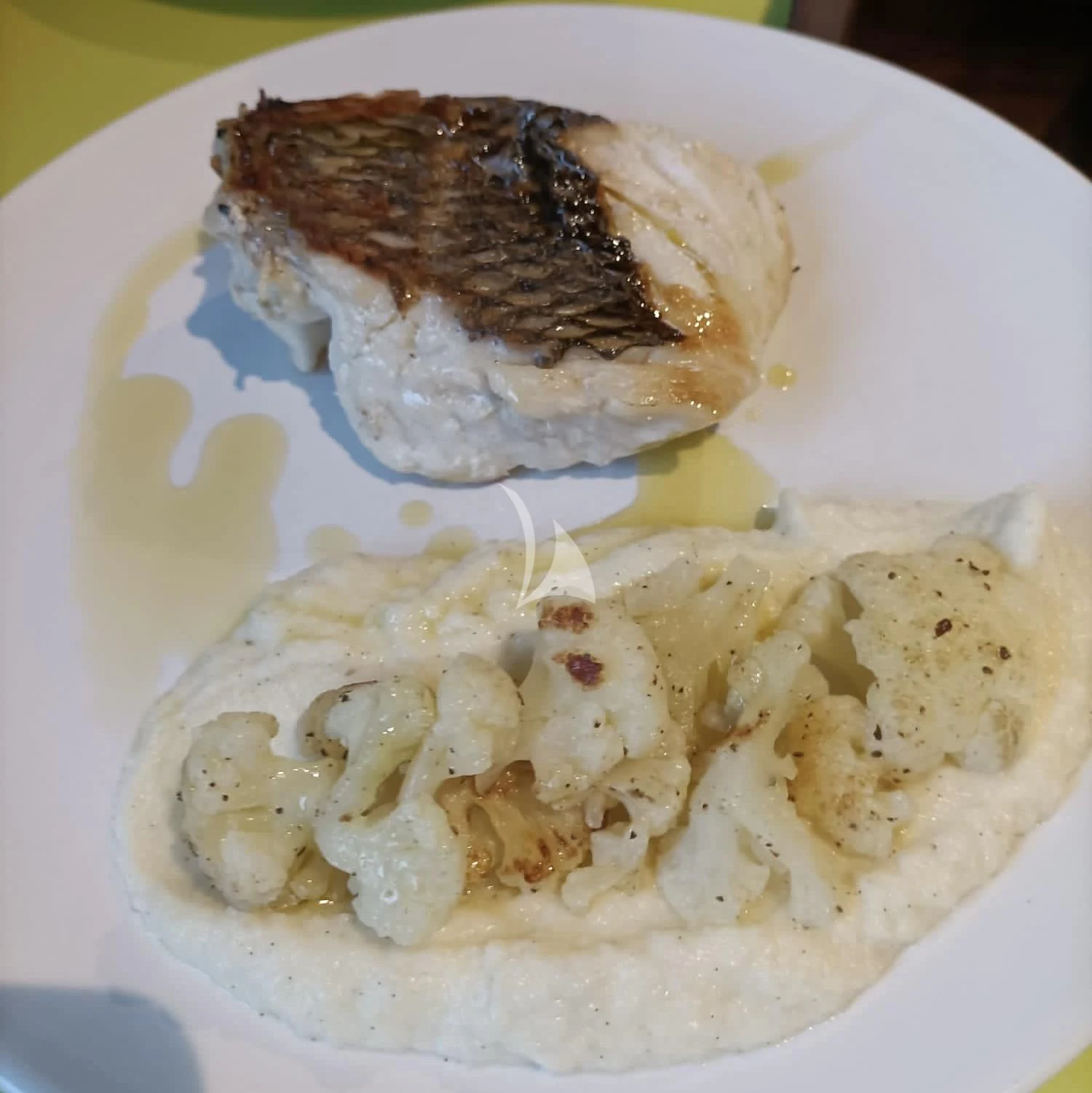 a plate of food aboard ANGRA TOO Yacht for Sale