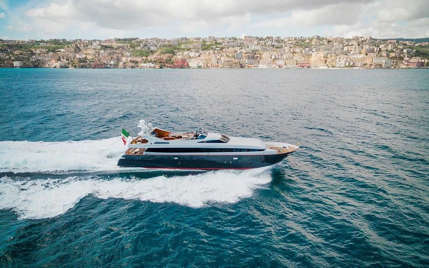 a boat on the water aboard ANGRA TOO Yacht for Sale