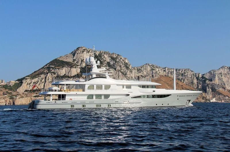 a boat in the water aboard APOLLO Yacht for Sale