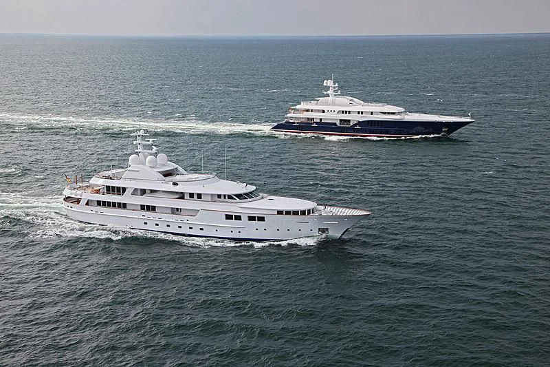 a couple of boats in the ocean aboard JAMAICA BAY Yacht for Sale