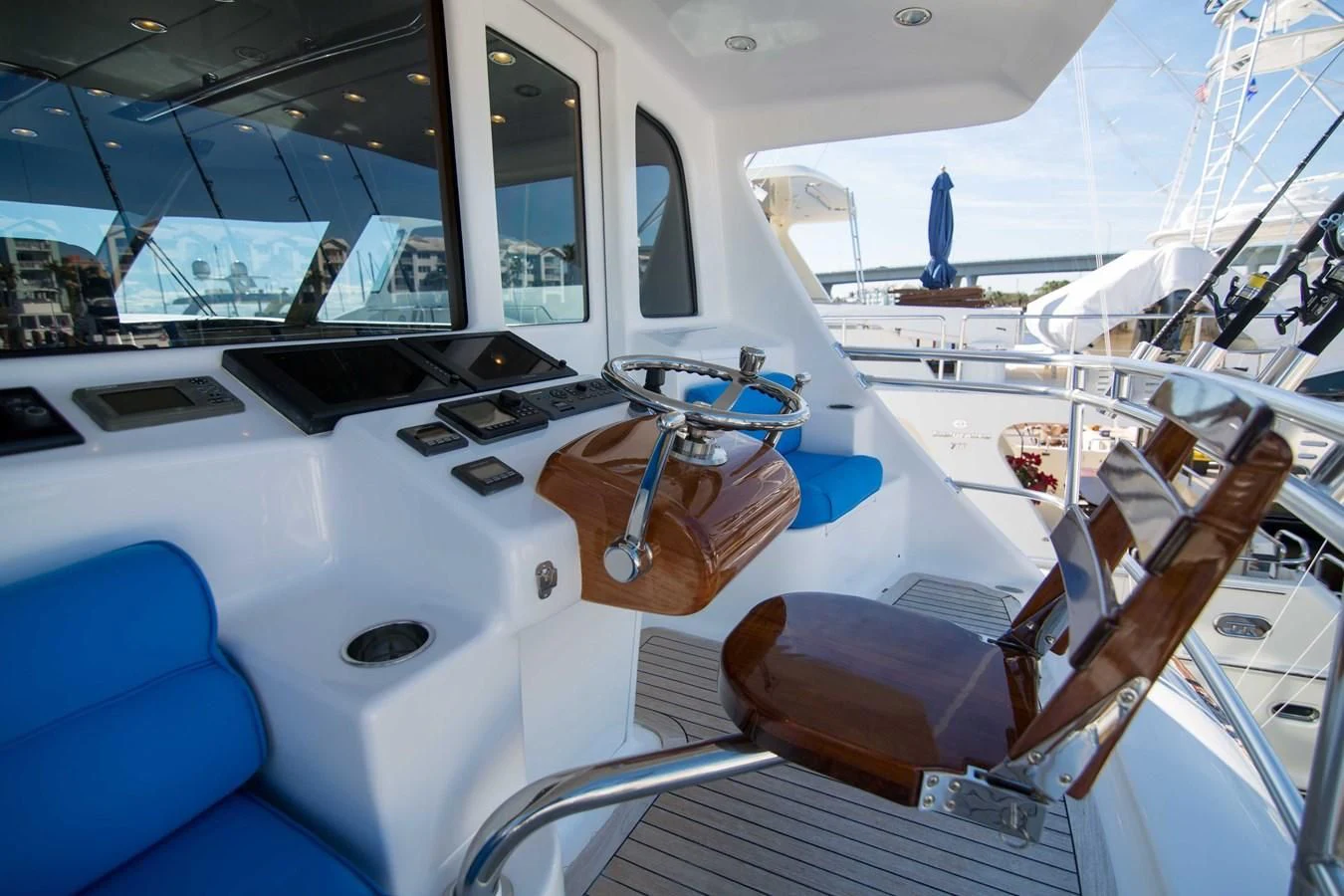 the inside of a boat aboard PREDATOR Yacht for Sale